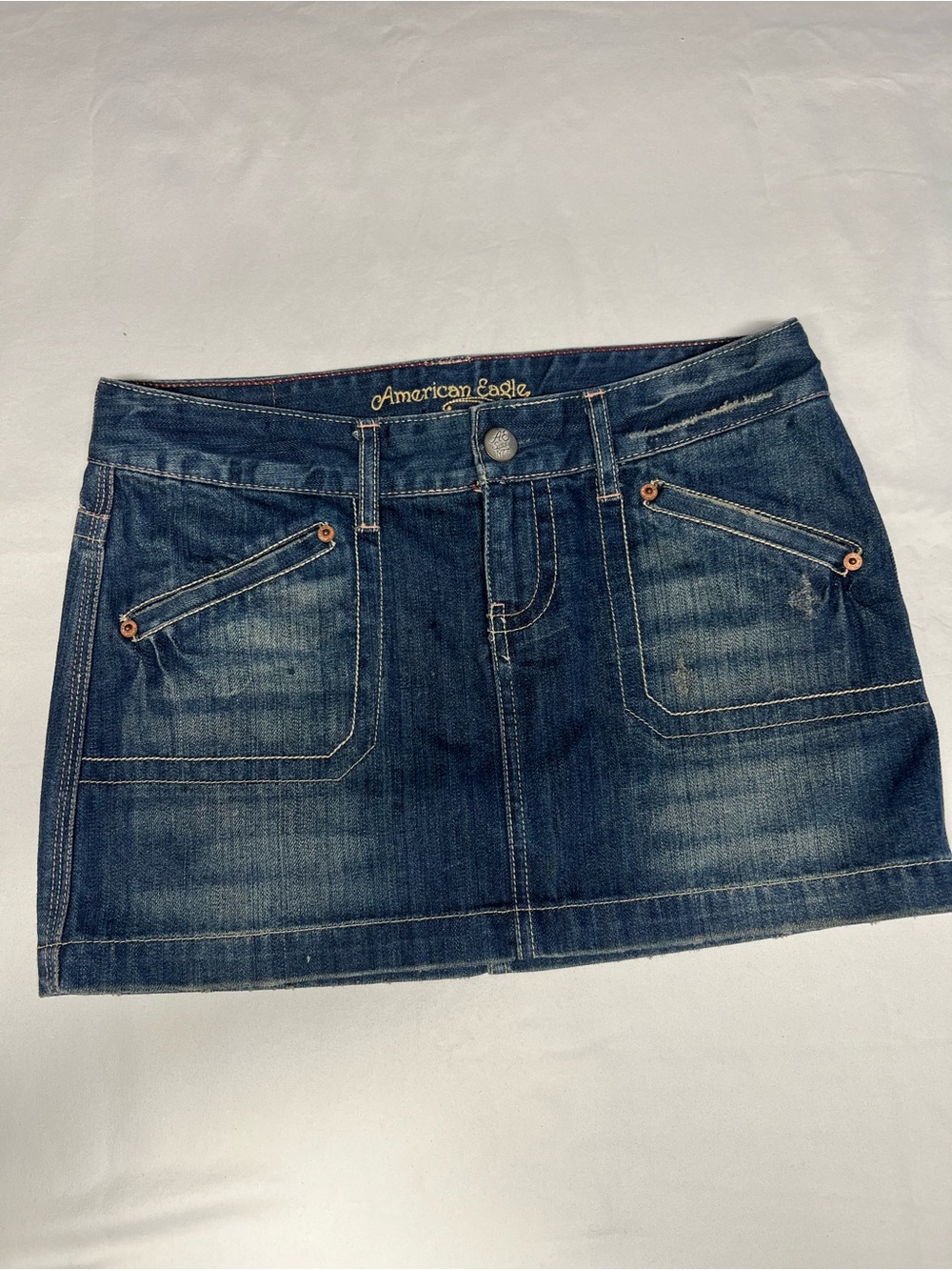 American Eagle Outfitters Indigo Blue Denim Mini Skirt